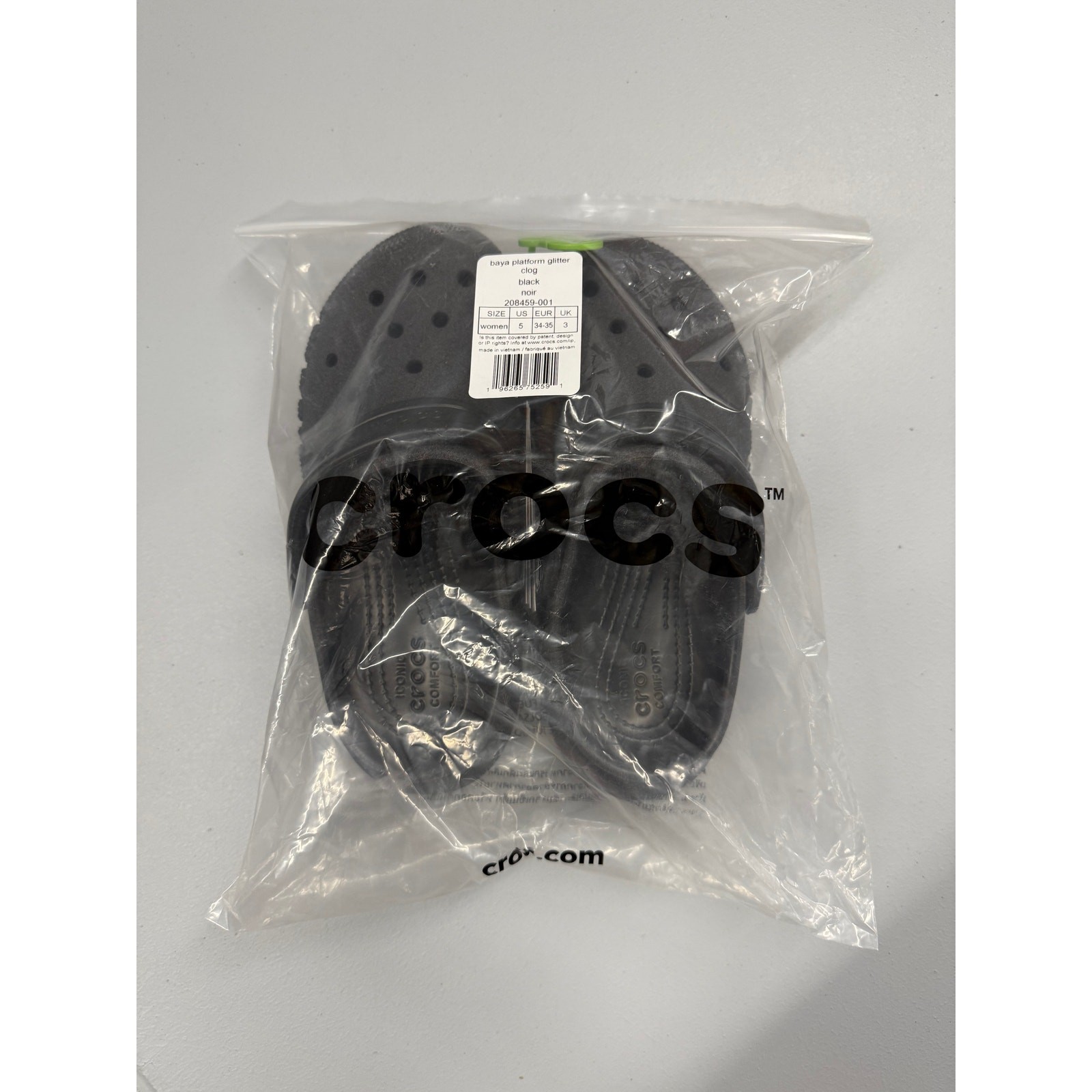NWT Crocs Baya Platform Glitter Clog – w5