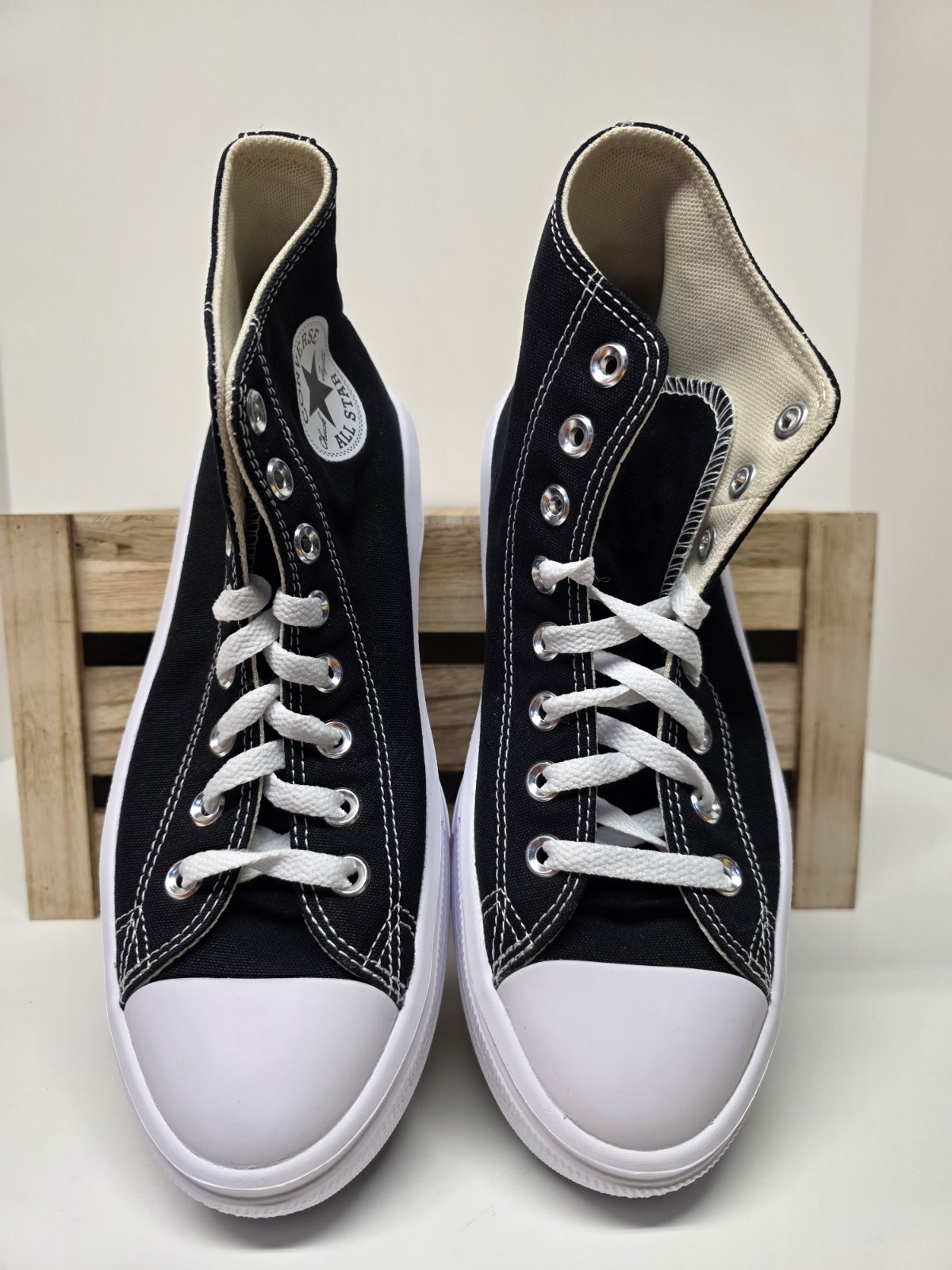 Converse CTAS Move Hi Womens Sz 9 Black Canvas Platform Sneakers Shoes 568497C