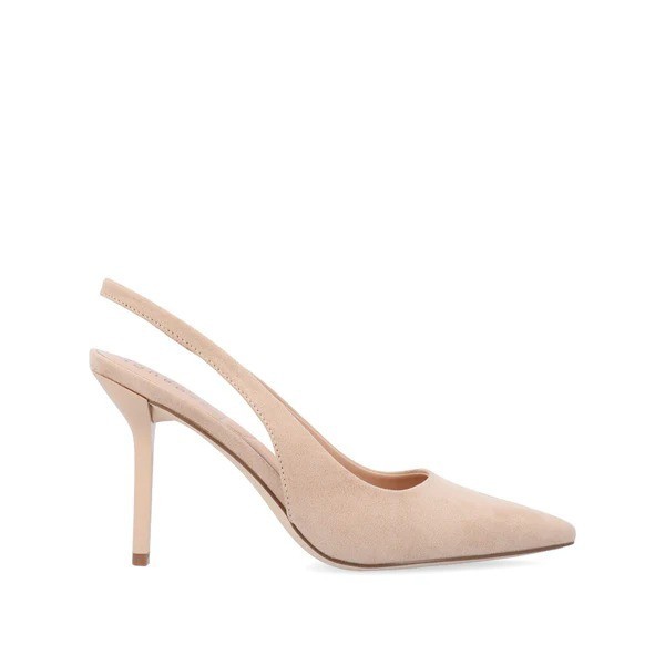 New Journee Collection Elenney Pointed Toe Heels Nude Size 7W