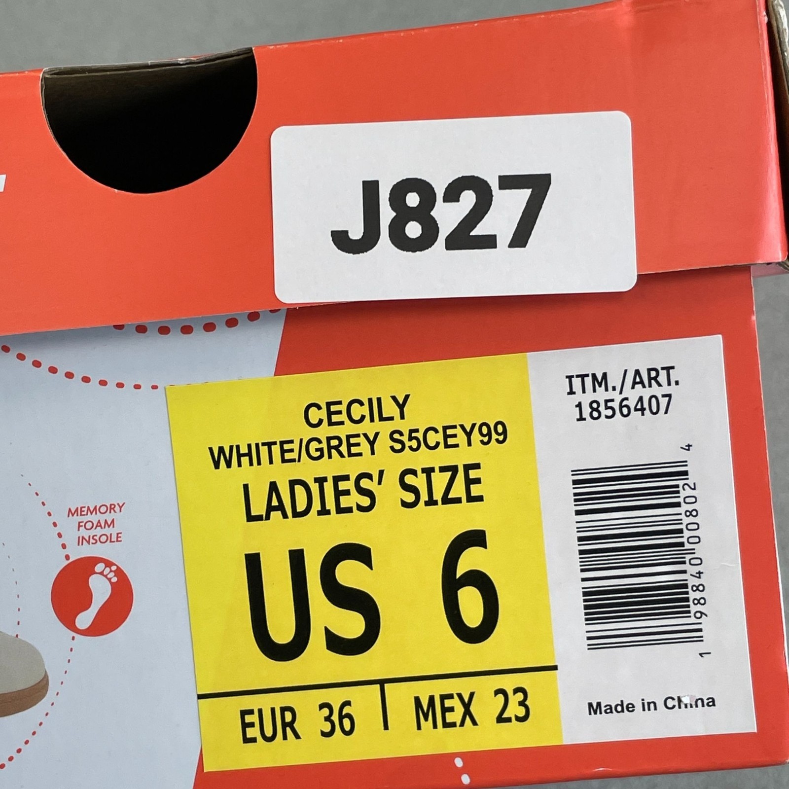 NEW J Sport Cecily Women’s Size 6 Sneakers White & Grey