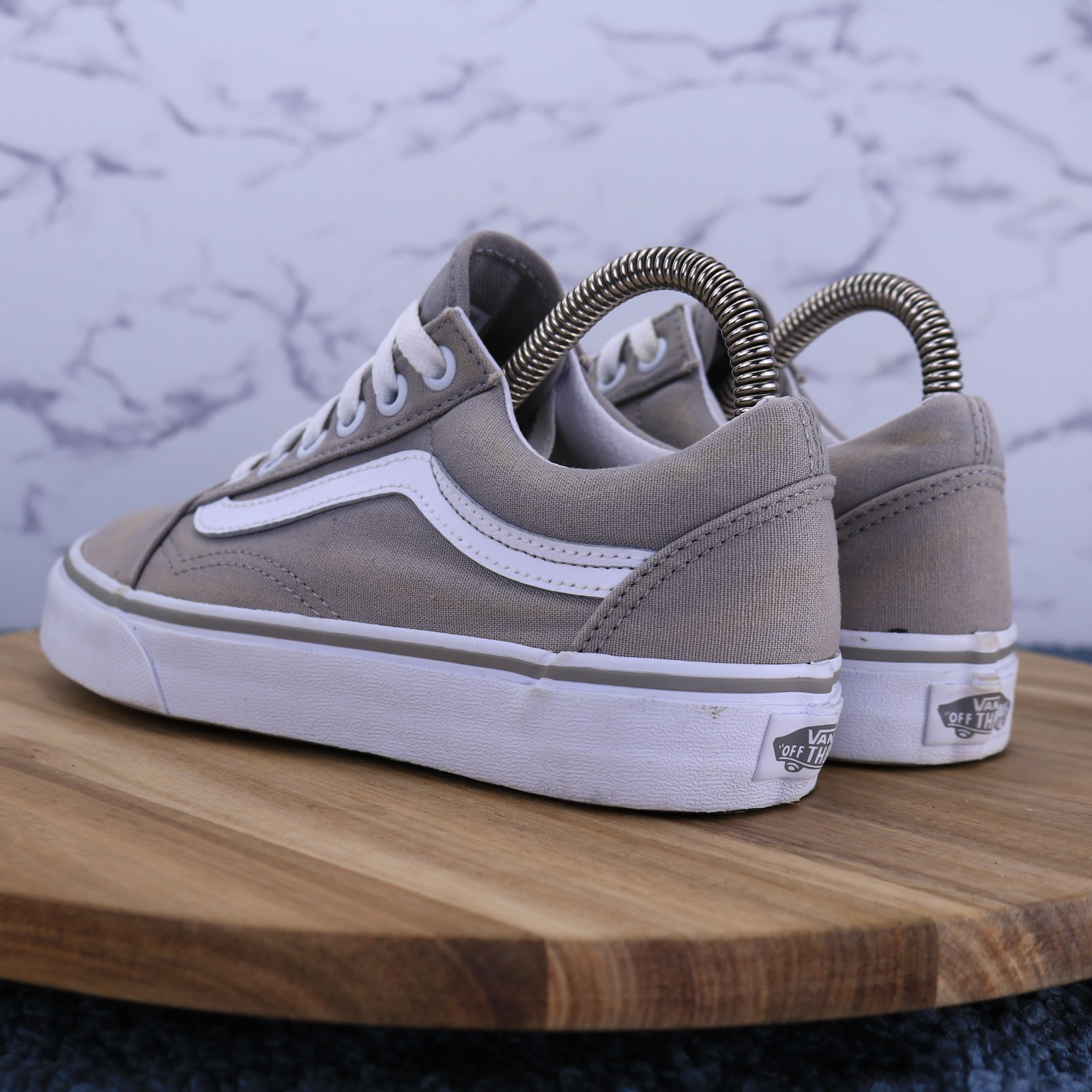 Vans Shoes Old Skool Sk8 Gray Canvas Skate Low Sneaker 751505 Sz Men 5 Women 6.5