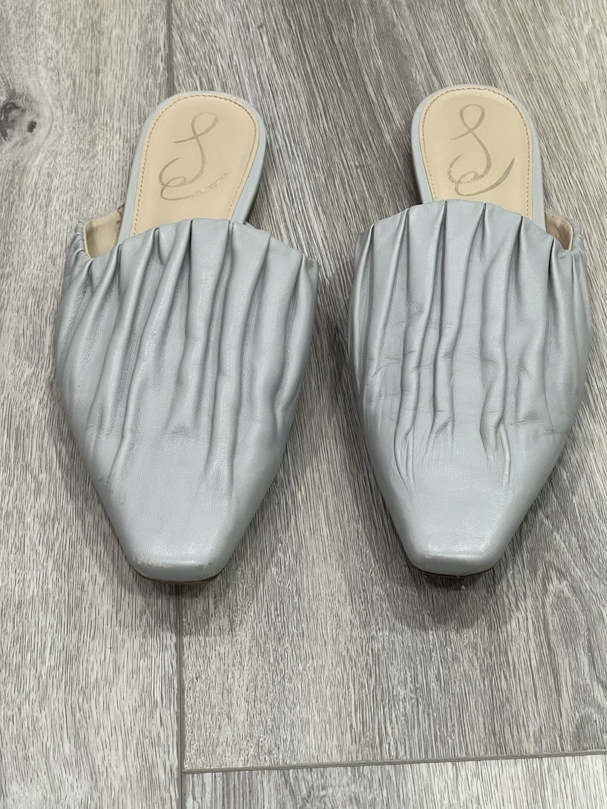 Sam Edelman Cecilia Mule Size 7.5M Flats Women’s Shoes Slip-On Gray Casual