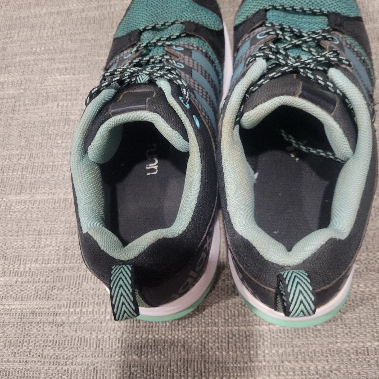Adidas Womens Galaxy Trail S76976 Black Green Running Shoes Sneakers Size 10