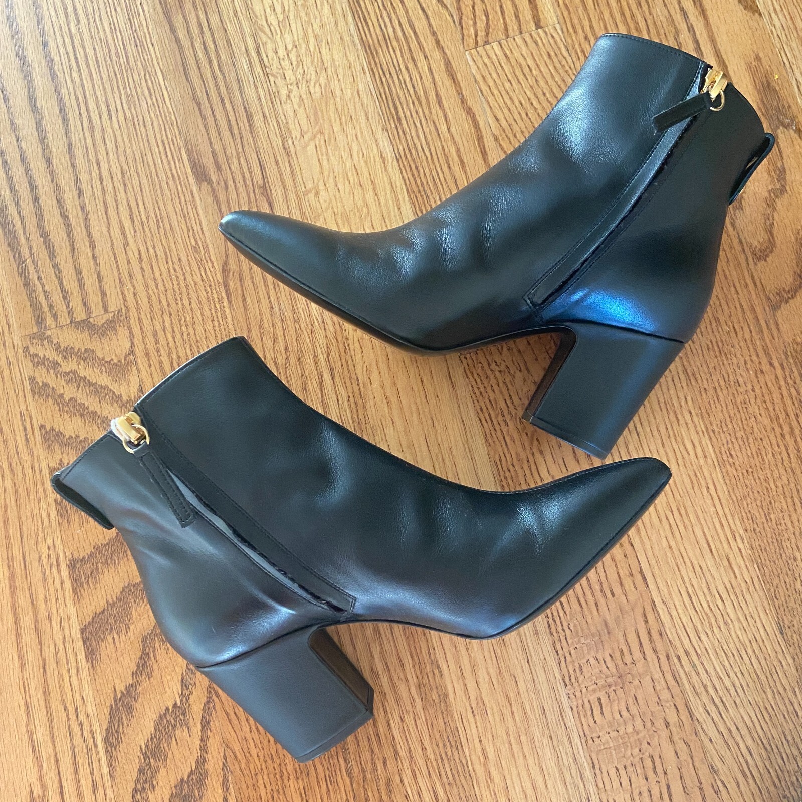 NEW with box Giuseppe Zanotti Black Leather Ankle Boots Size 6 US EU 36