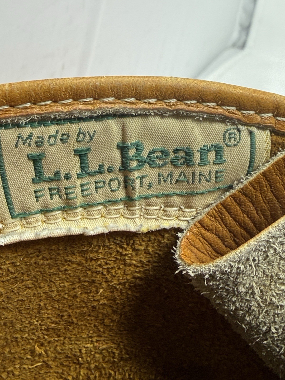 VTG LL Bean Boots Maine Hunting Shoe 9” High Brown Women Size 9 As Is