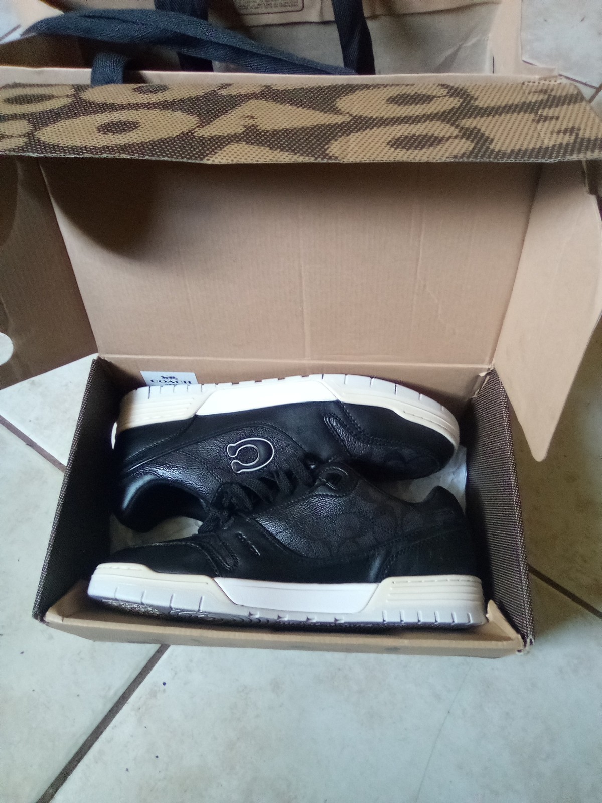 Coach Unisex Soho Leather Low Top Sneaker In Signature Design
