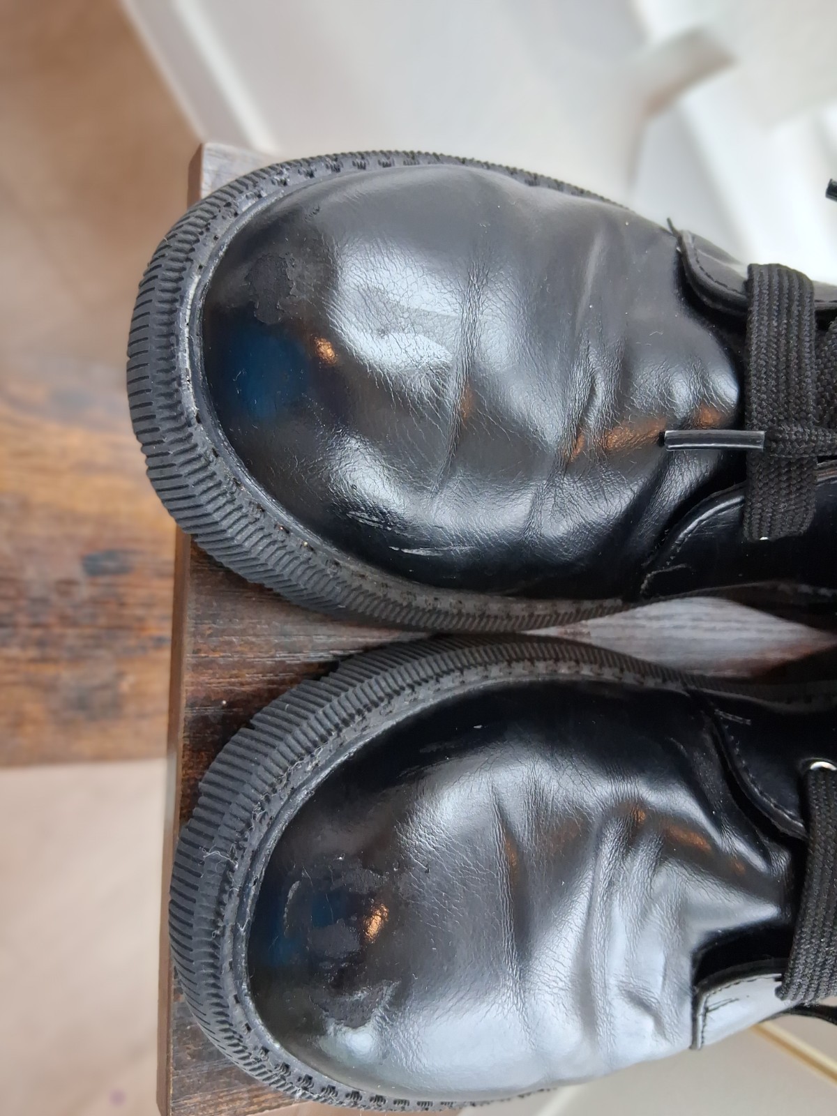 DKNY Black Combat Boots Lace Up Logo Side Zipper Women’s US 4.5 UK 3 Synthetic