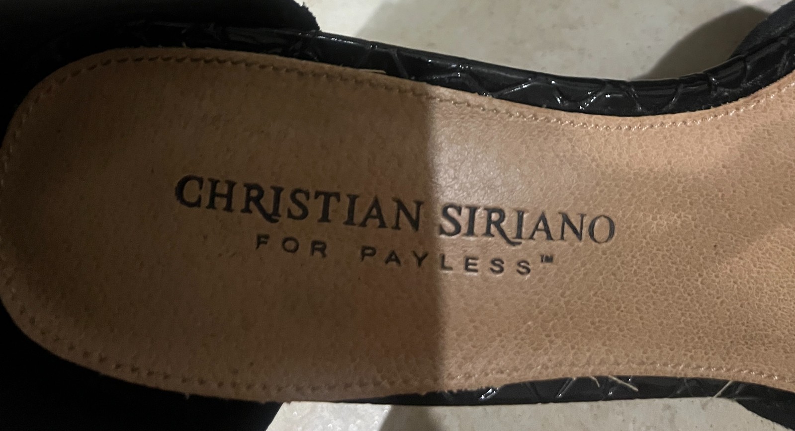 Christian Siriano for Payless Women’s Black Block Heel Ankle Strap Pumps Size 7