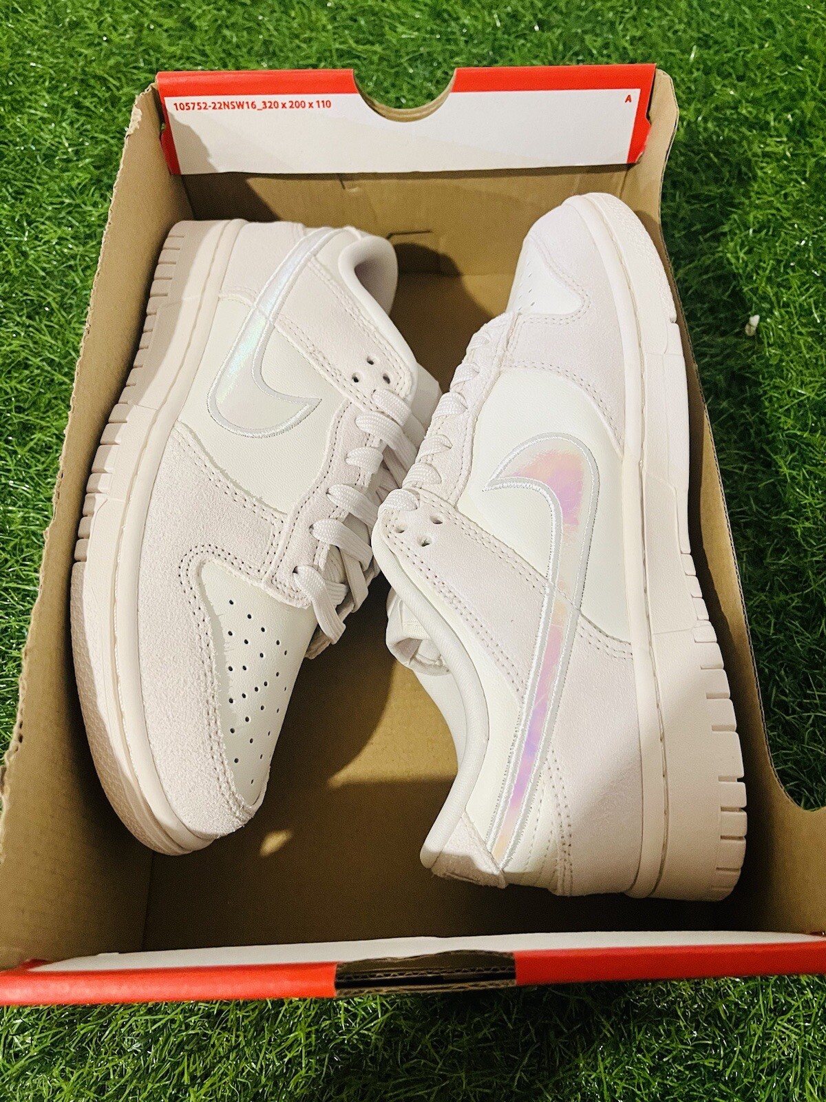 Nike Dunk Low Sail Iridescent Swoosh Womens Multi Sizes HF5074-133