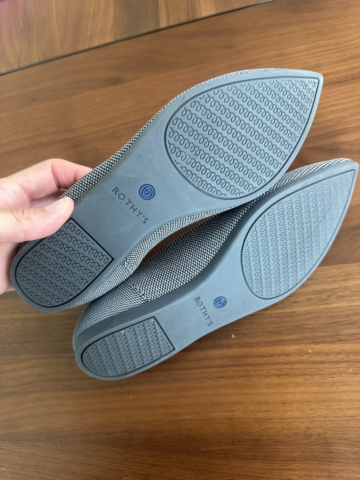 Rothy’s Rothys the point cloud grey ballet flat women’s 6.5