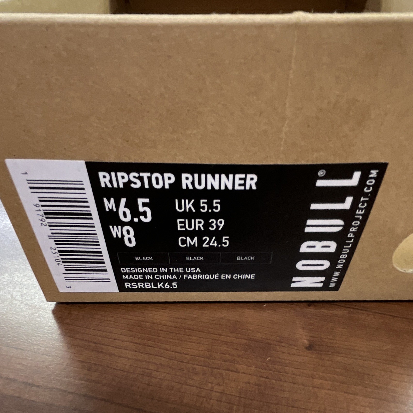 NOBULL Ripstop Runner Women’s Black Ripstop Lace-Up Low Top Running Shoes