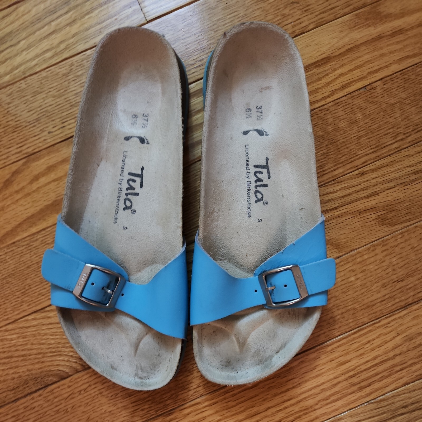 Tula By Birkenstock Blue Sandals Slides Shoes Women’s EU 37.5. US 6.5/GUC