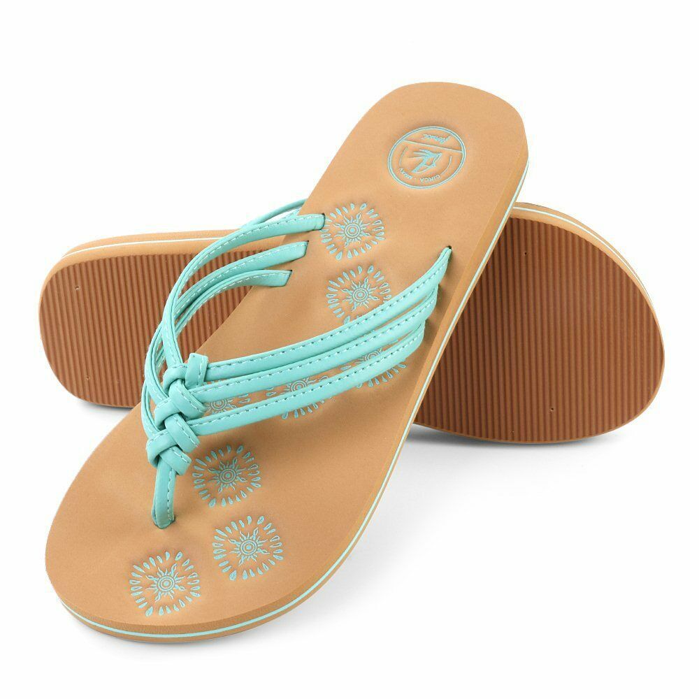 Aerusi Women Fashion Summer Beach Swimming Pool Sandals Outdoor Flip Flops 7-10