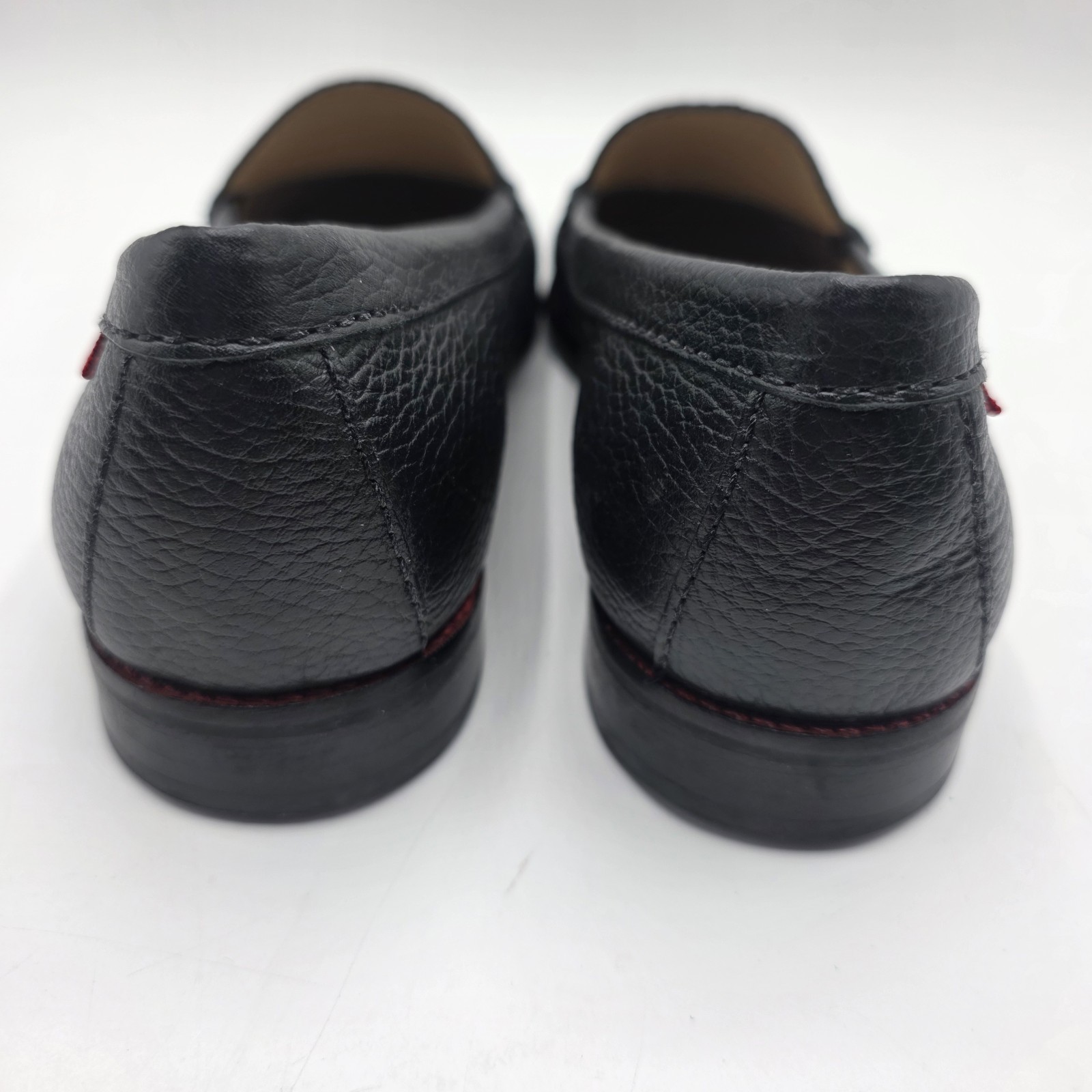 Marc Joseph Penny Loafers 8 East Village Black Pebbled Leather Heritage Workwear