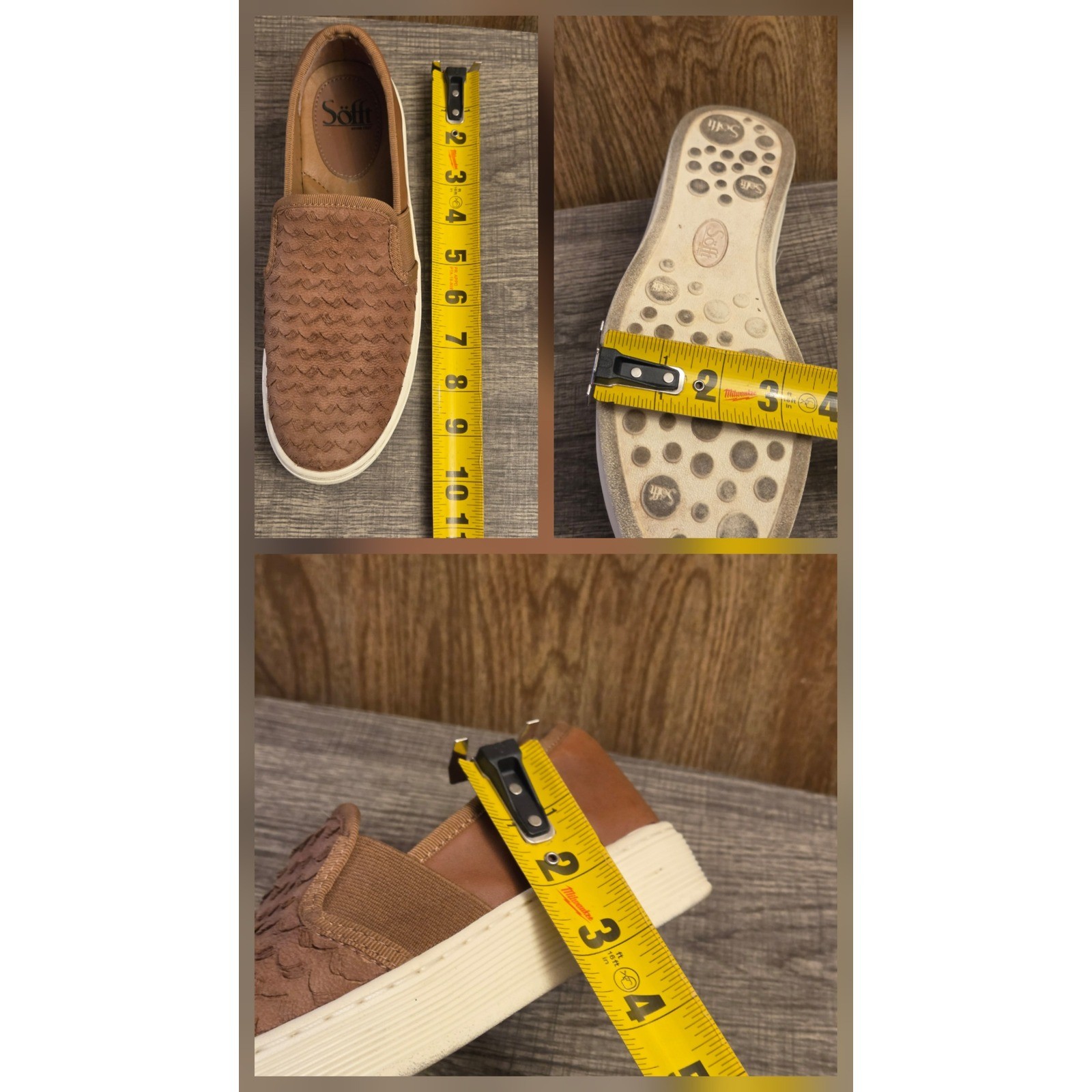 Sofft Somers Slip On Sneakers Shoes Womens Size 6 Brown