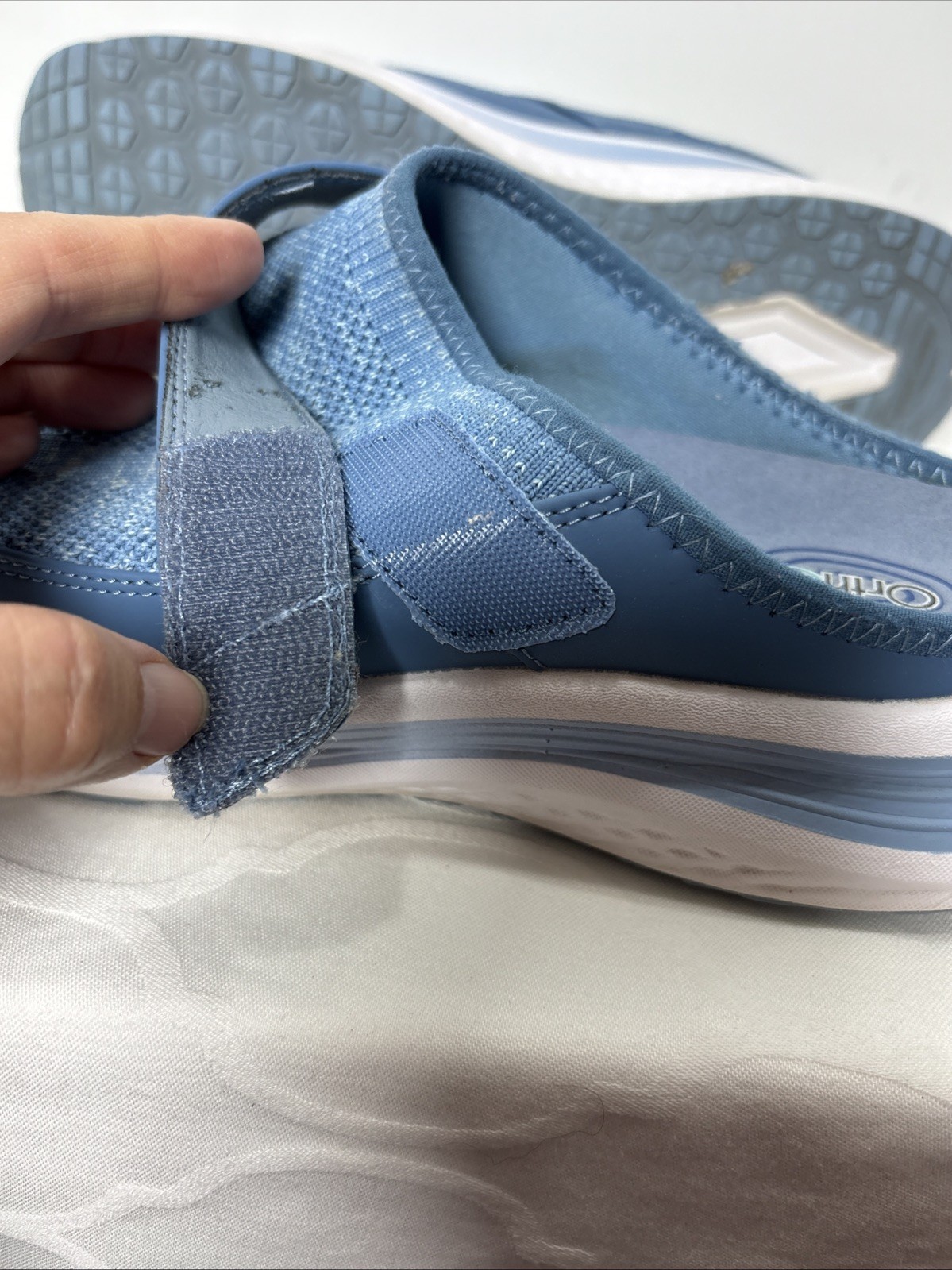 Orthofeet Iris Shoes Women’s 12 D Blue Comfort Slip-on Mules Orthopedic