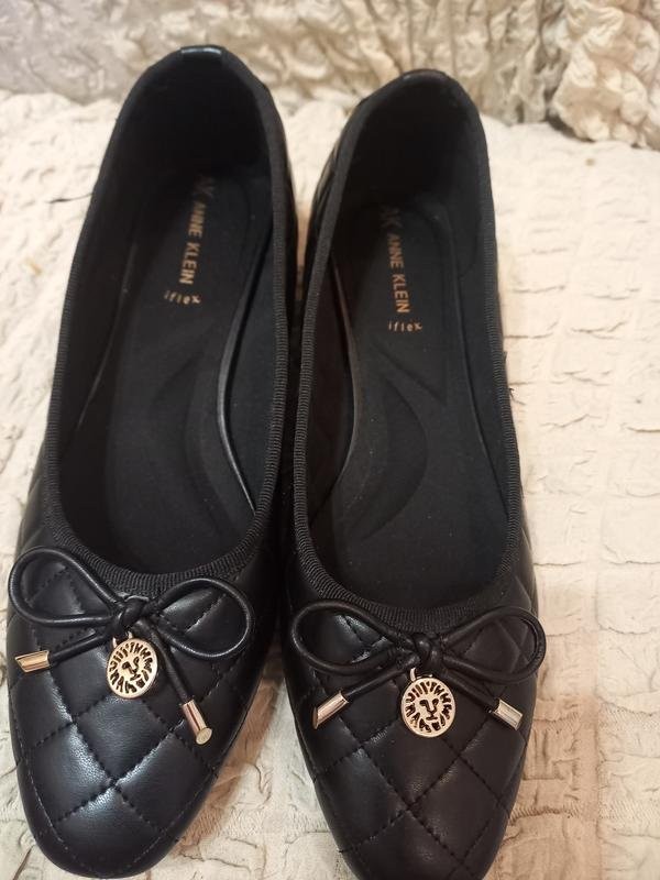 Women Anne Klein heels black synthetic leather 38