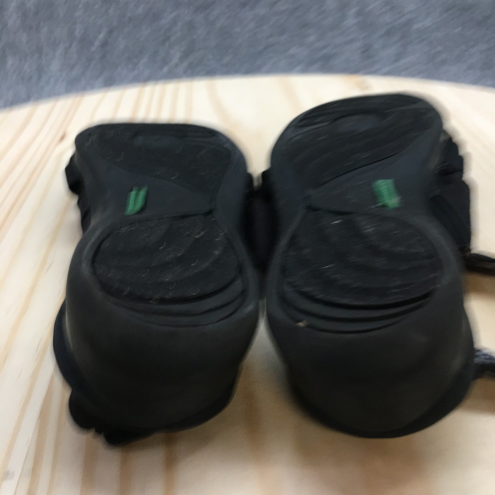 Grasshoppers Sandals Womens 6.5 W Beach Front Slingback Strappy Black Wedge