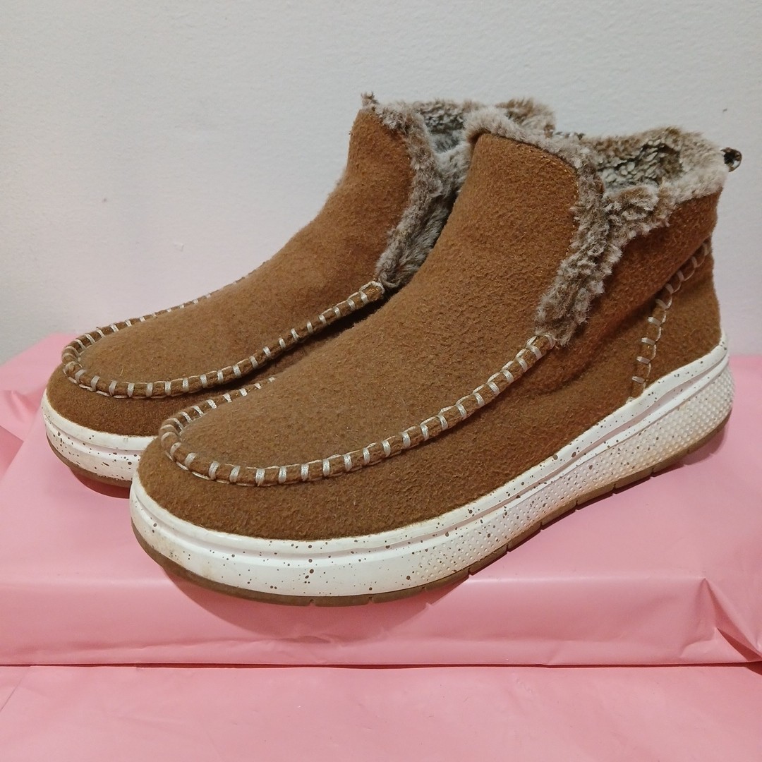 Women’s Size 10 Bobs Memory Foam Booties Faux Fur Lined Comfort Memory Foam
