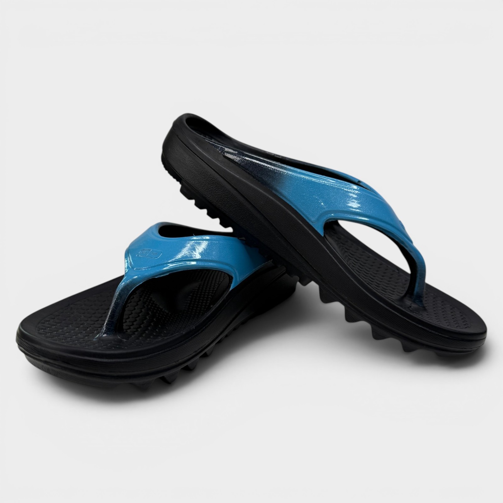 Spenco Fusion 2 Recovery Flip Flop Sandal Women’s Size 6 Blue Black NWOB