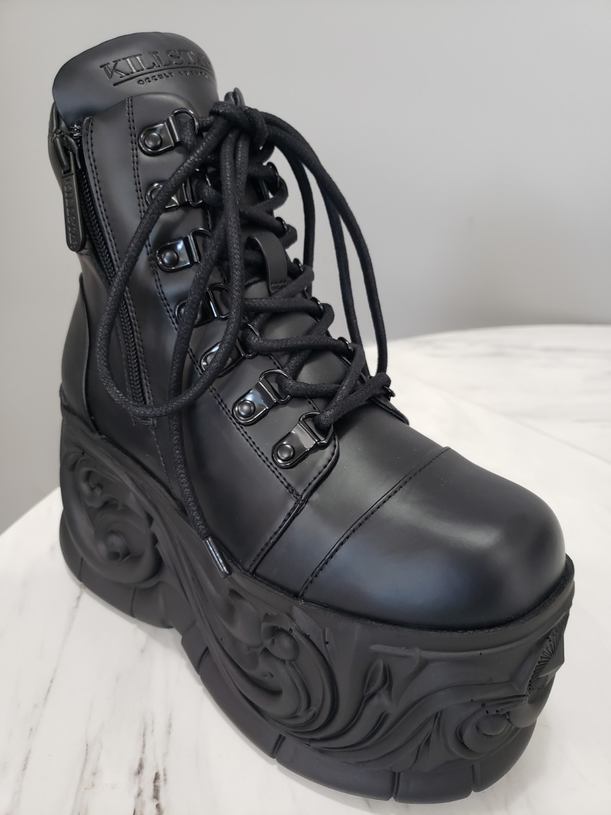 NEW SZ 6 Killstar Cosmic Souls Ankle Boots Goth Alternative Celestial Platform