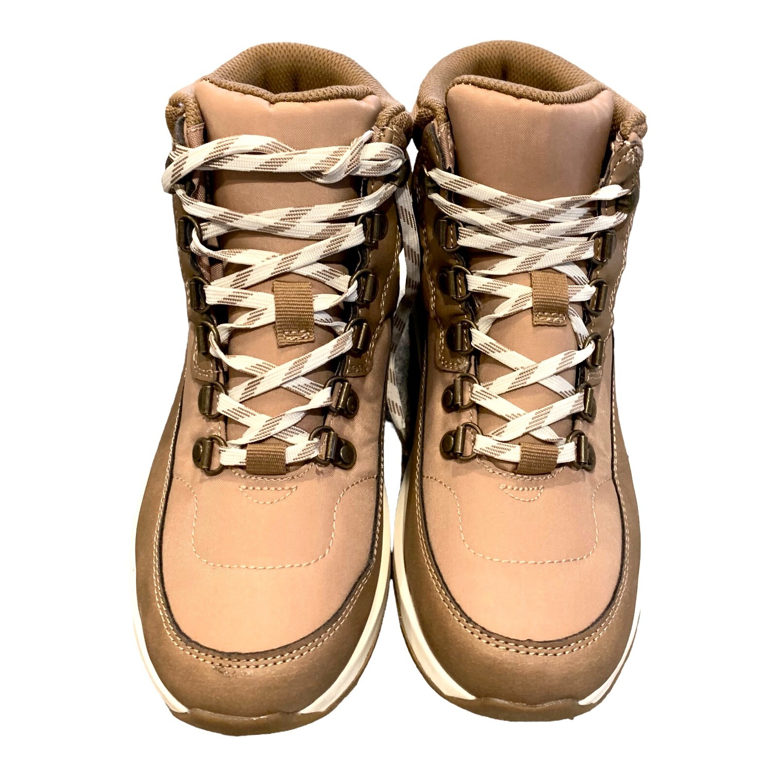 {UNIVERSAL THREAD} Boots Beige-Tan Snow/Hiking/Winter/Comfort/Vegan Womens ~6.5