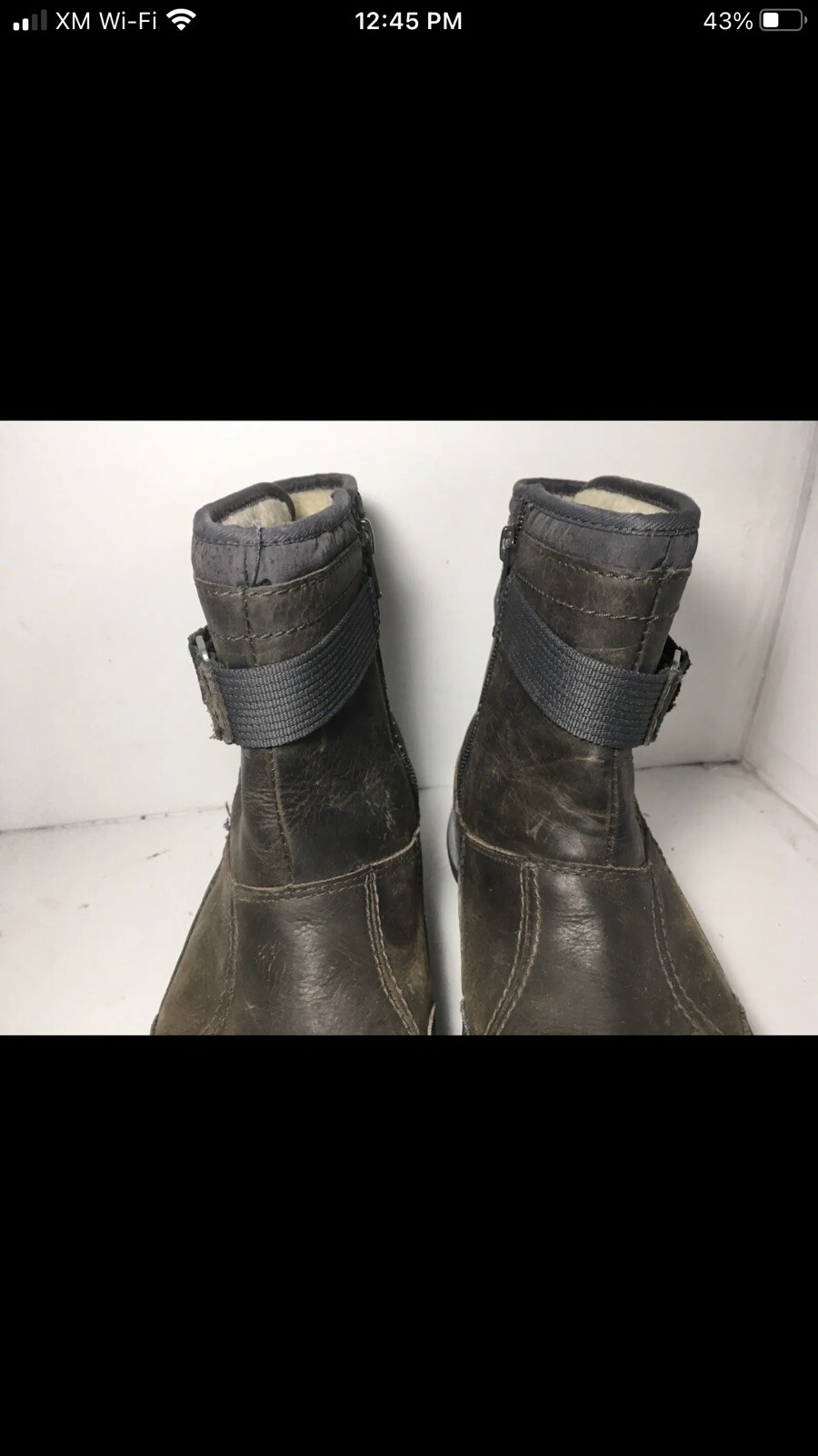 Merrell Murren Strap Olive Green Leather Waterproof Ankle Snow Boots Size 8