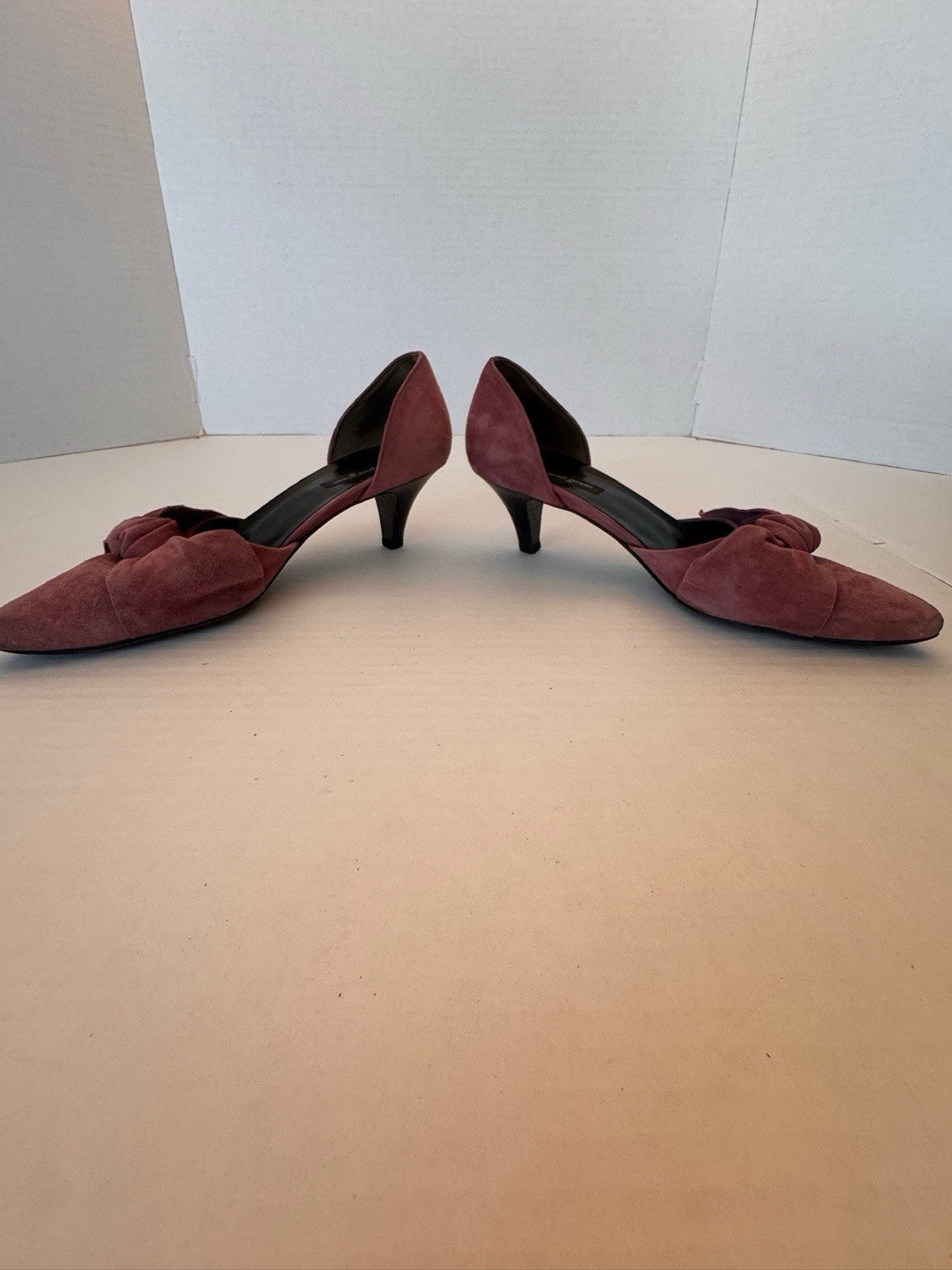 Paul Green Kitten Heels D’orsay US Size 6 PINK SUEDE Casual Fun