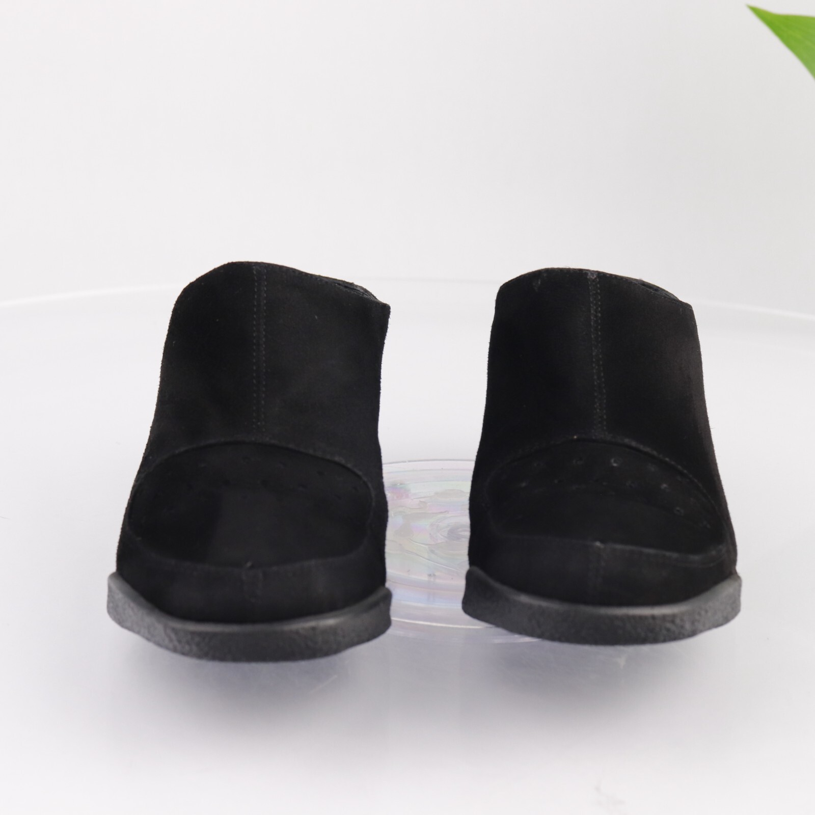 Via Spiga Womens Mule Size 8.5 M Black Suede Mule Wedge Heel Comfy Slip On Shoe