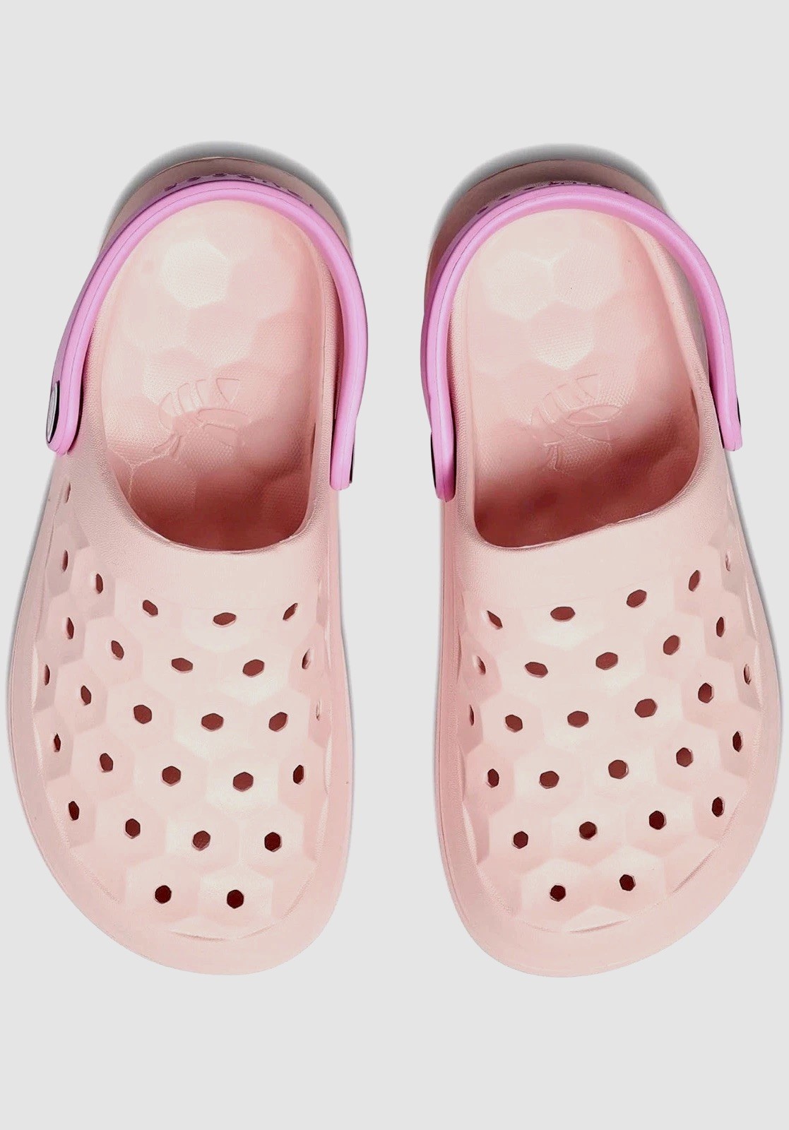 Joybees Active Varsity Clog Sandals Pale Pink/Orchid Kids Girl Size 5/5.5 **NEW*