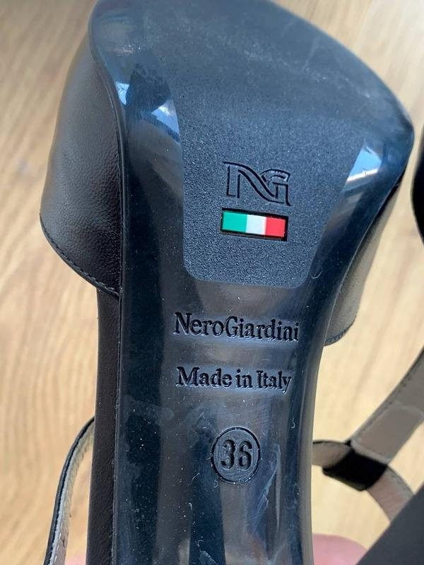 Women Nero Giardini heels black leather 35.5