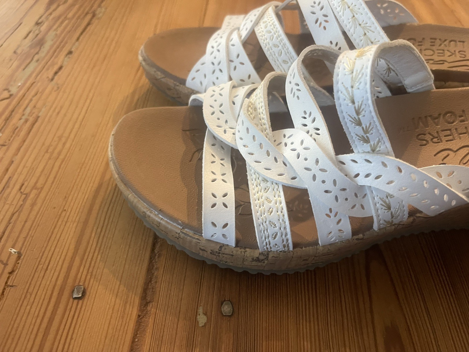 Skechers Beverlee Posse Wedge Women’s Size 8 Strappy Sandals New No Box