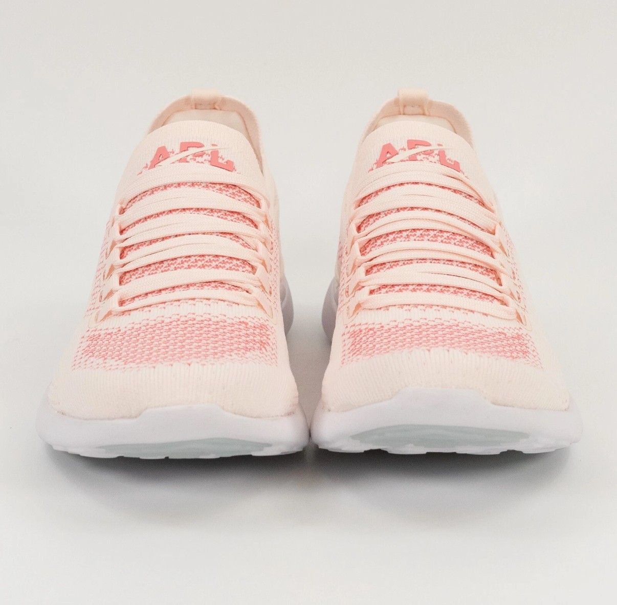 APL Women’s TechLoom Breeze Creme Fire Coral White Sneakers US 6 EU 36 $245