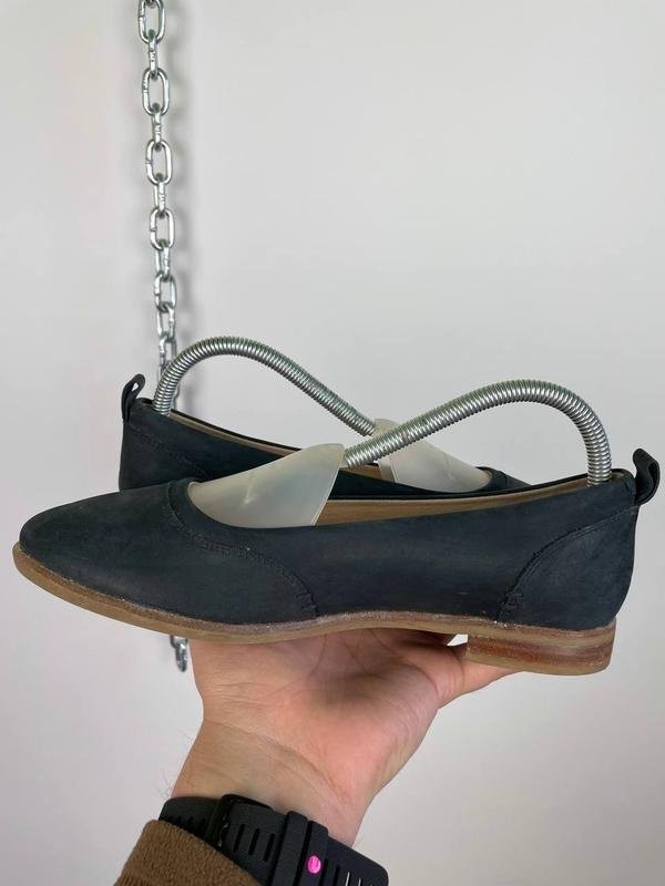 ladies clarks heels navy leather 39.5 #6YTK