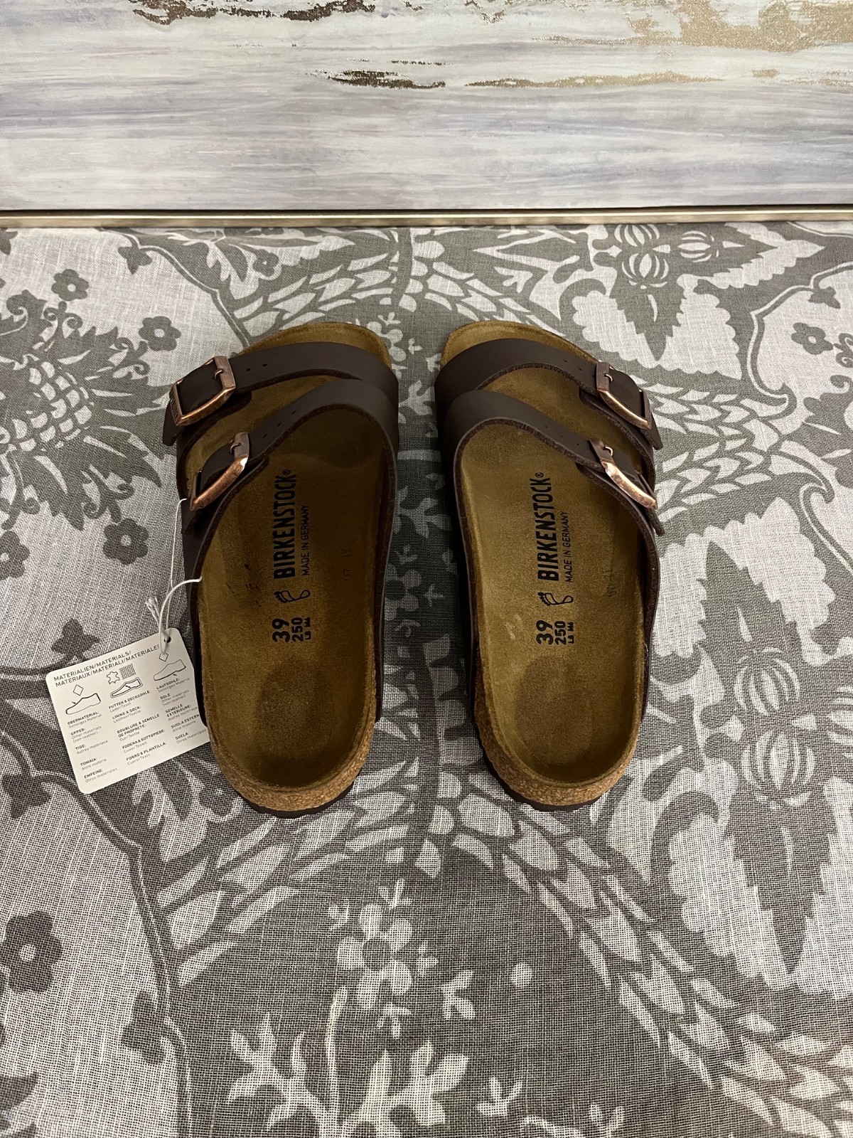 Birkenstock Arizona BS Sandals Dark Brown EU Size 39