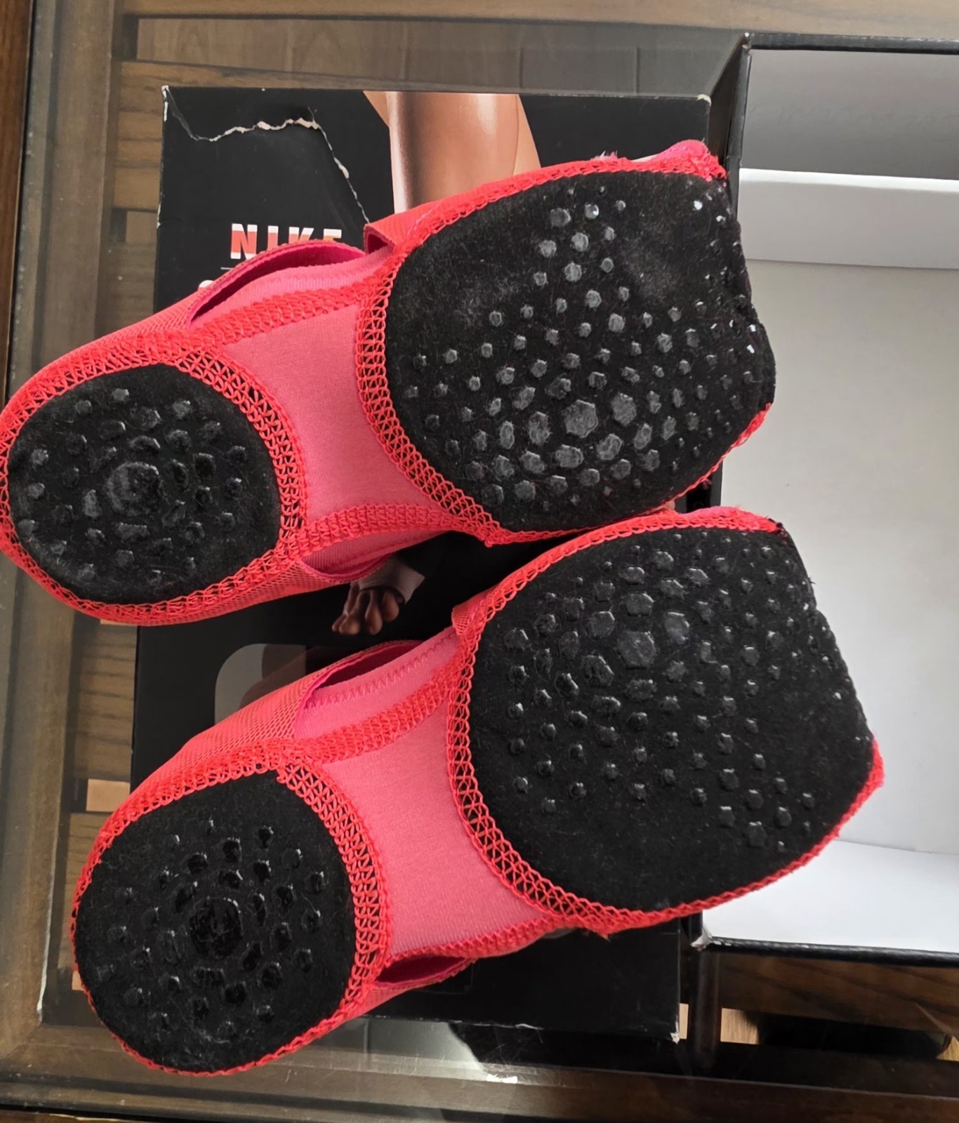 Nike Studio Wrap Pink Barefoot Yoga Dance Training Shoes Womens Small 6-7.5