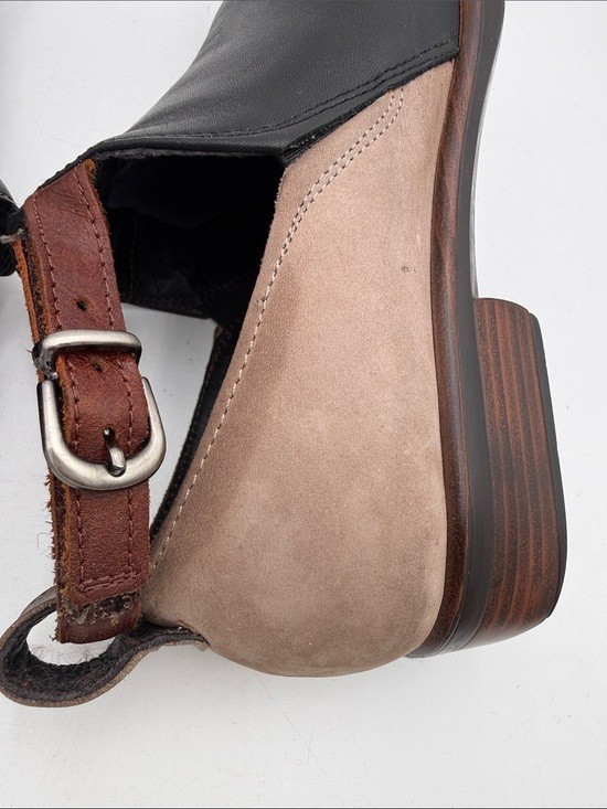 NAOT Slip-On Leather ankle booties Shoes – Black and Brown women 37 casual Y2K