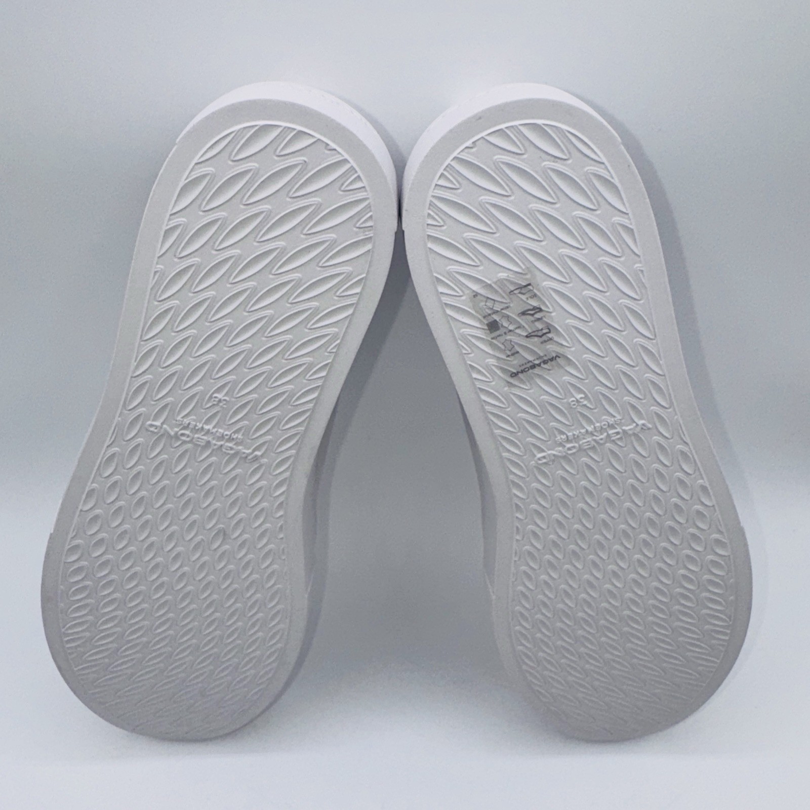 Vagabond Zoe Platform Sneakers Womens Size 8 EU 38 White Leather