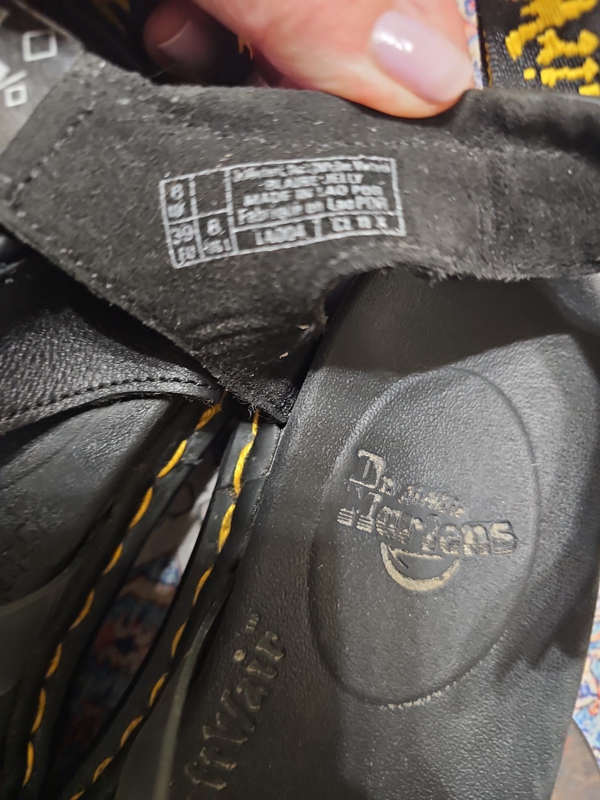 DR. MARTENS Blaire Jelly Black Platform Sandals Size 8 Soft Wair