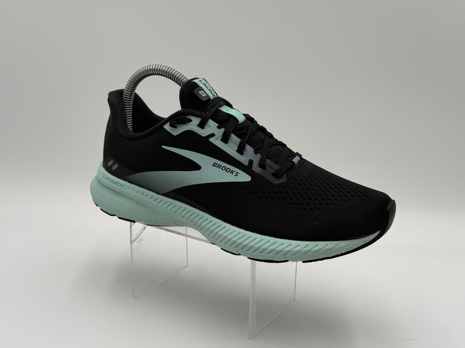 Brooks Launch GTS 9 Women’s Size 7 Black Mint Running Shoes Sneakers