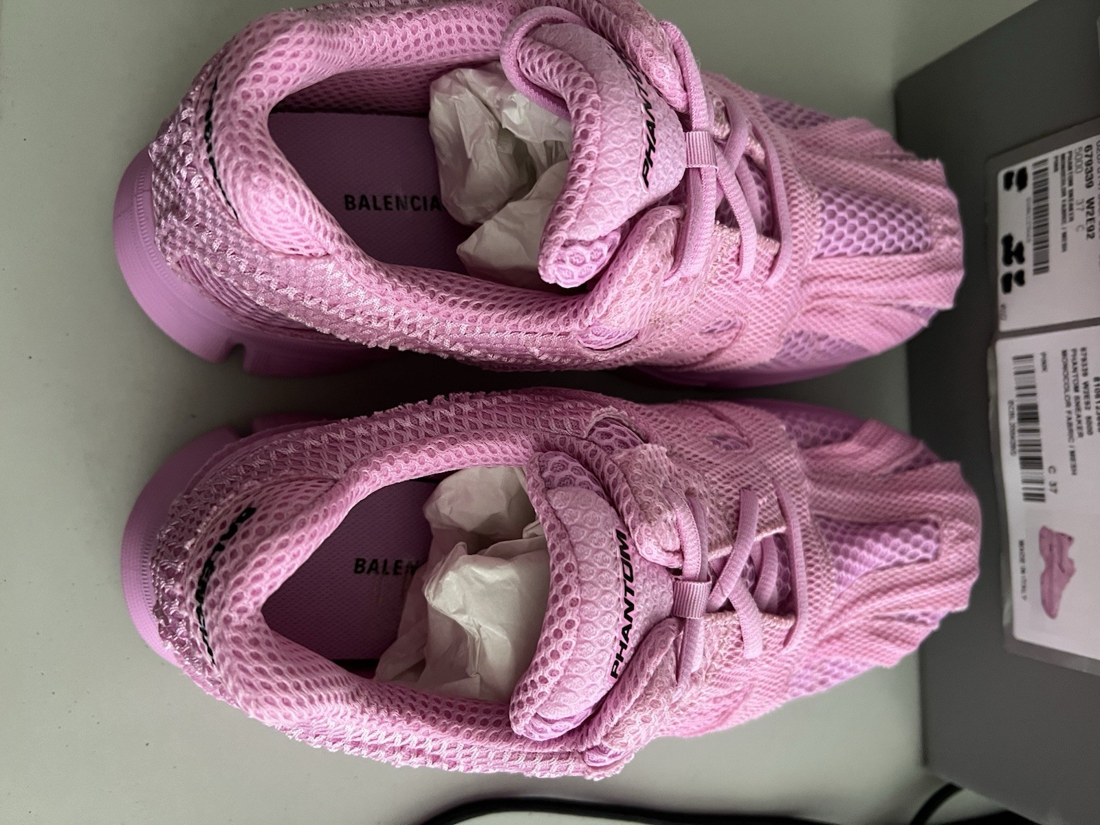 Balenciaga PHANTOM Sneakers MONOCOLOR FABRIC / MESH Pink EU37/US7