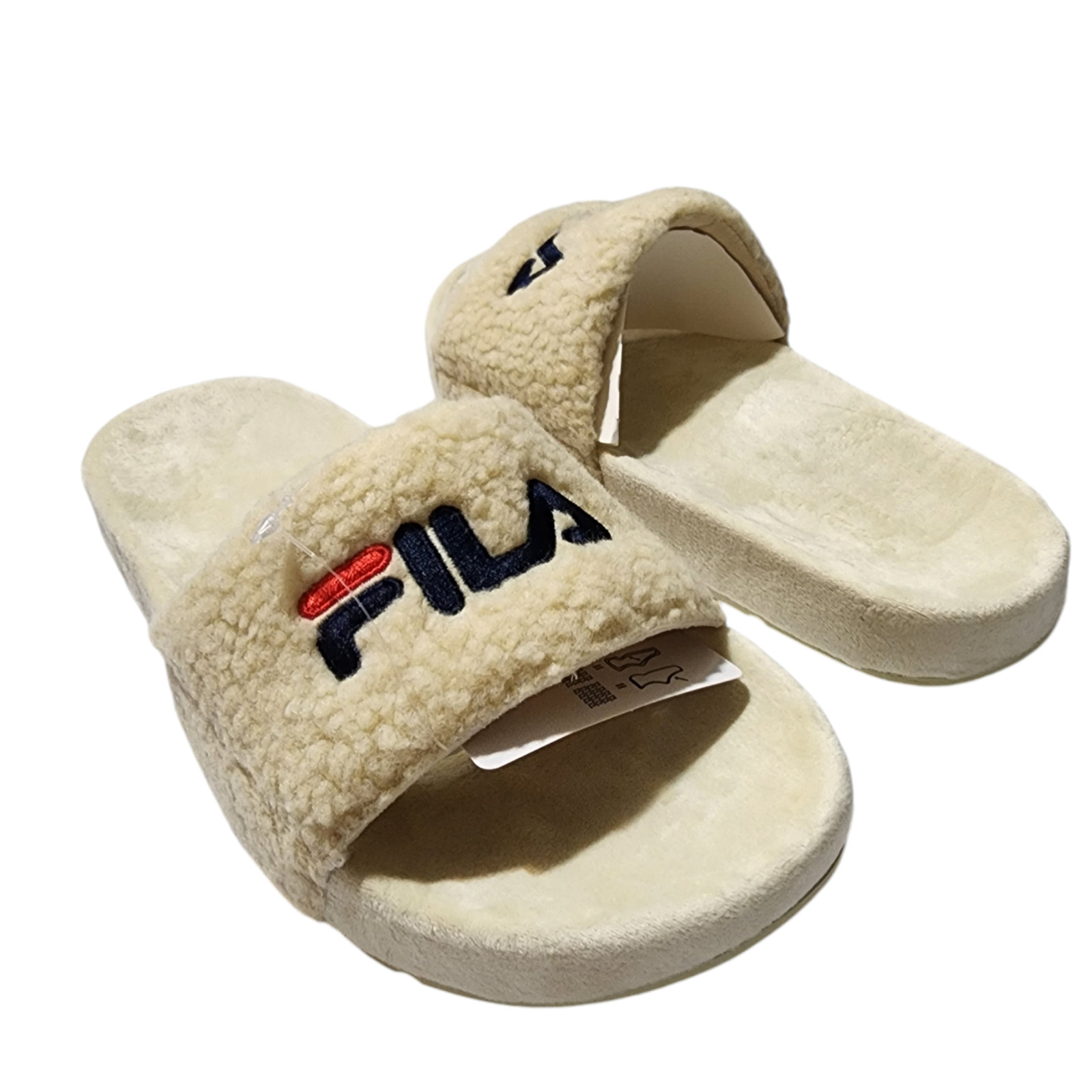 Fila Women’s Fuzzy Drifter Slide Sandals Size 7 NWT