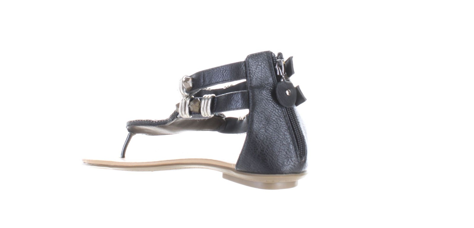 Odema Womens Summer Bohemian Black T-Strap Sandals EUR 39 (7702722)