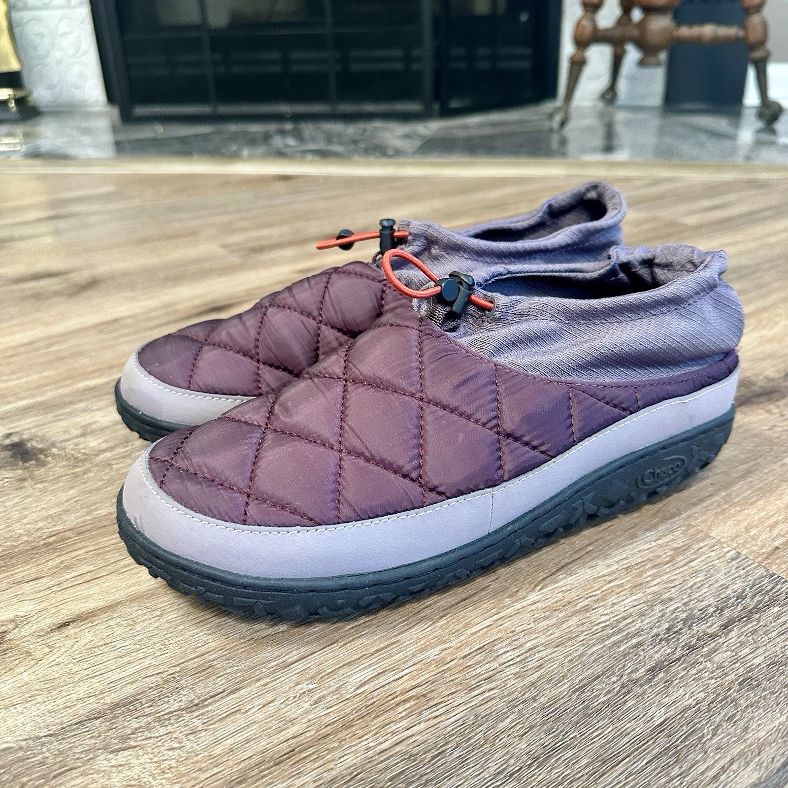 Chaco Ramble Puff Cinch Plum Purple Quilted Water Resistant Shoes Women’s Sz 10
