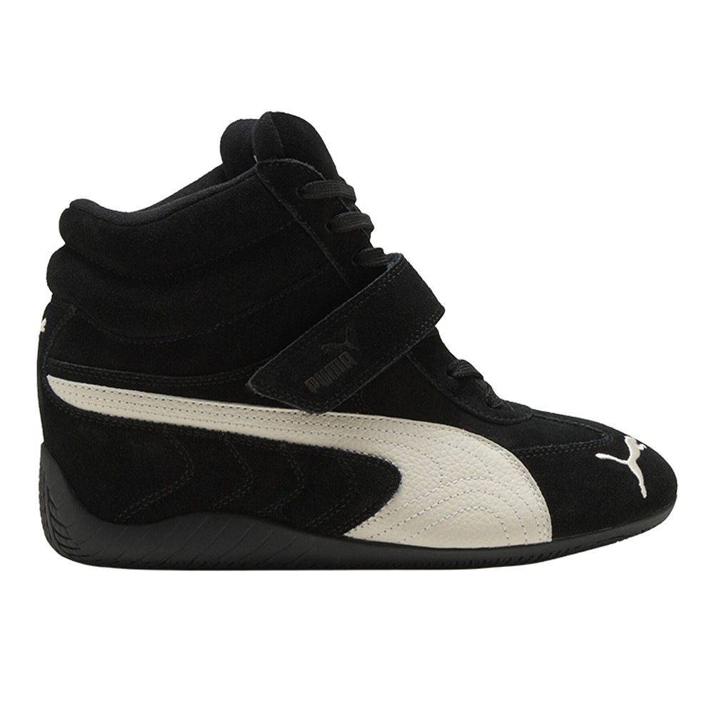 PUMA Speedcat Wedge Og Lace Up Womens Black Flats Casual 40811901