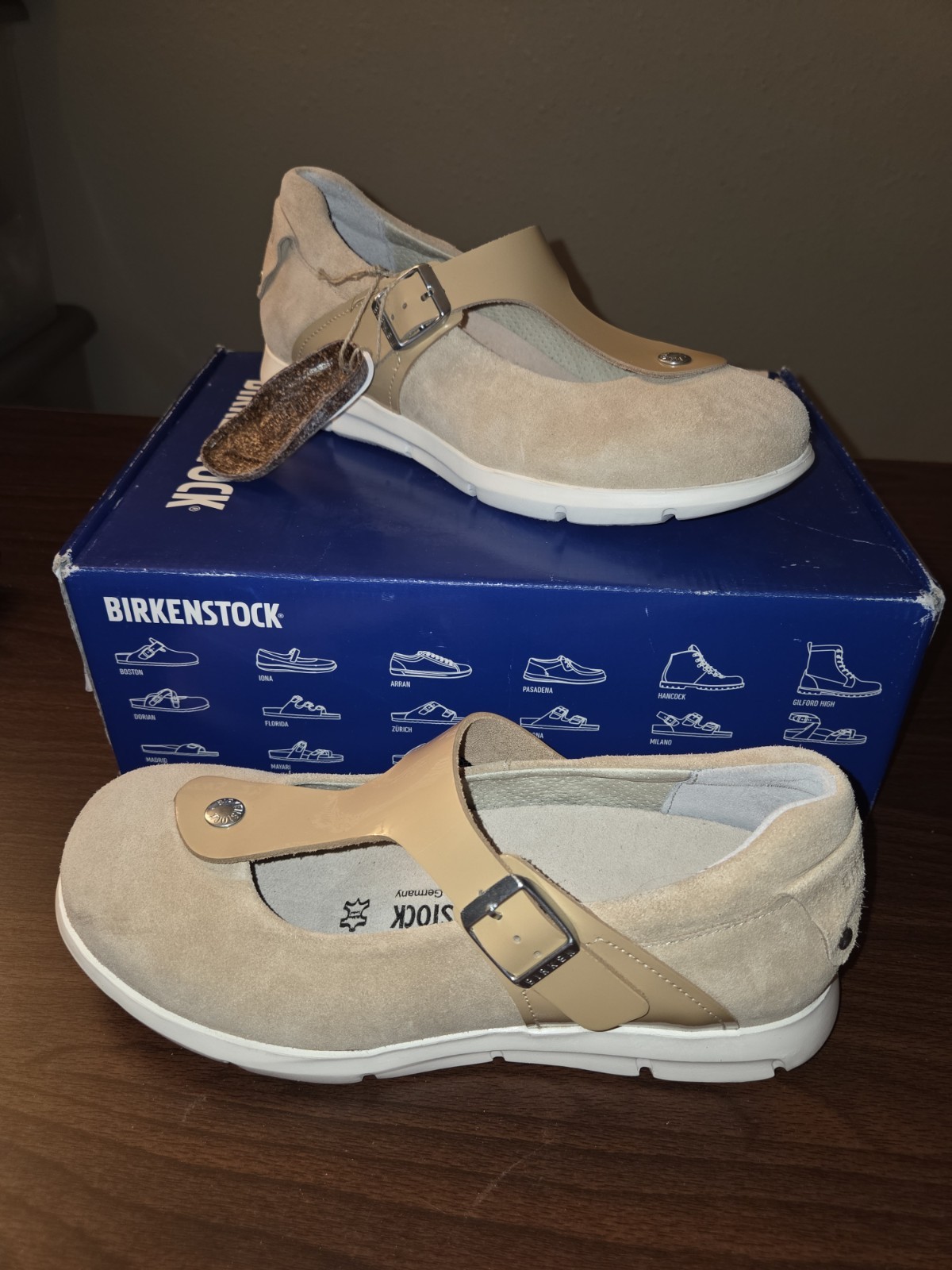 Birkenstock Tralee Sneaker Shoes Mary Jane Women’s EU 38 US 7 Narrow Sand
