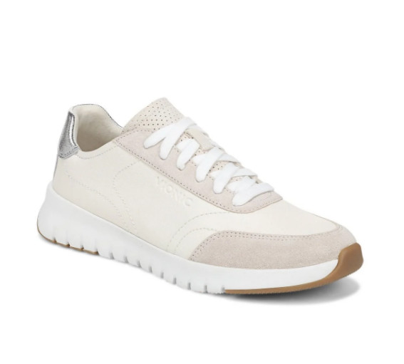NEW VIONIC Women’s Uptown Sneaker – Ivory Leather