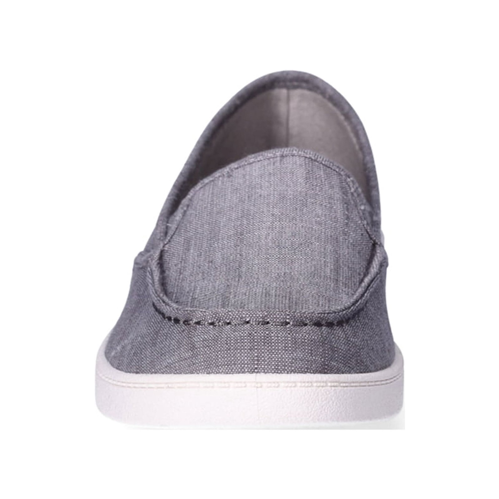 Time and Tru Women’s Gray Slip-On Moc Toe Canvas Surf Sneakers Shoes: 6-11