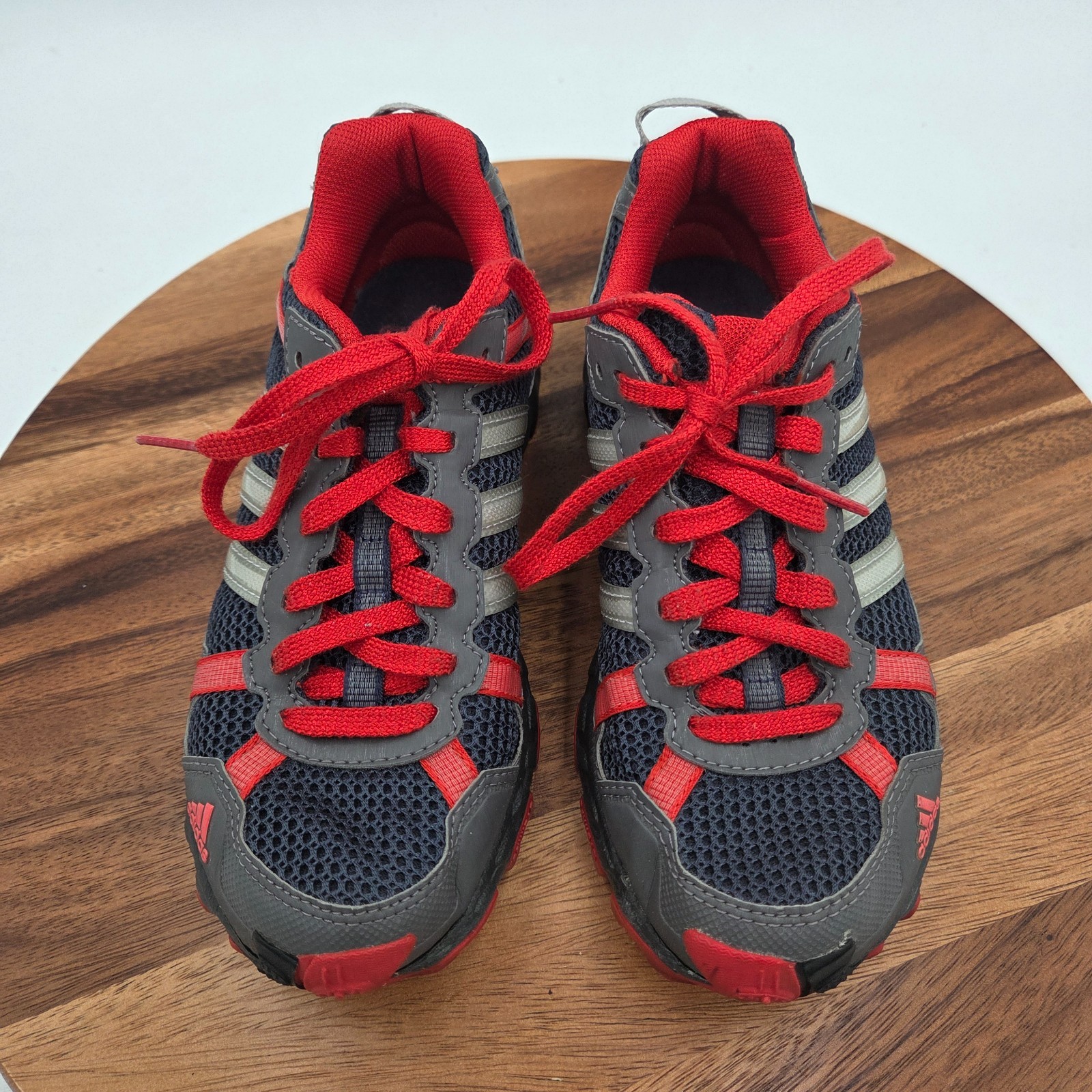Size 6 Adidas Thrasher 1.1 Trail Wmns Running Shoes Blue-Red Athletic Sneakers