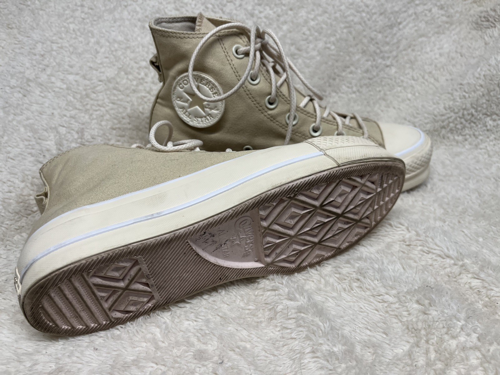 Converse All Star Lift Platform High Top A06092C Oatmeal Womens 8.5